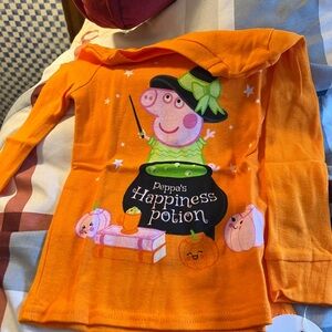 Orange Peppa Pig Long Sleeve Shirt